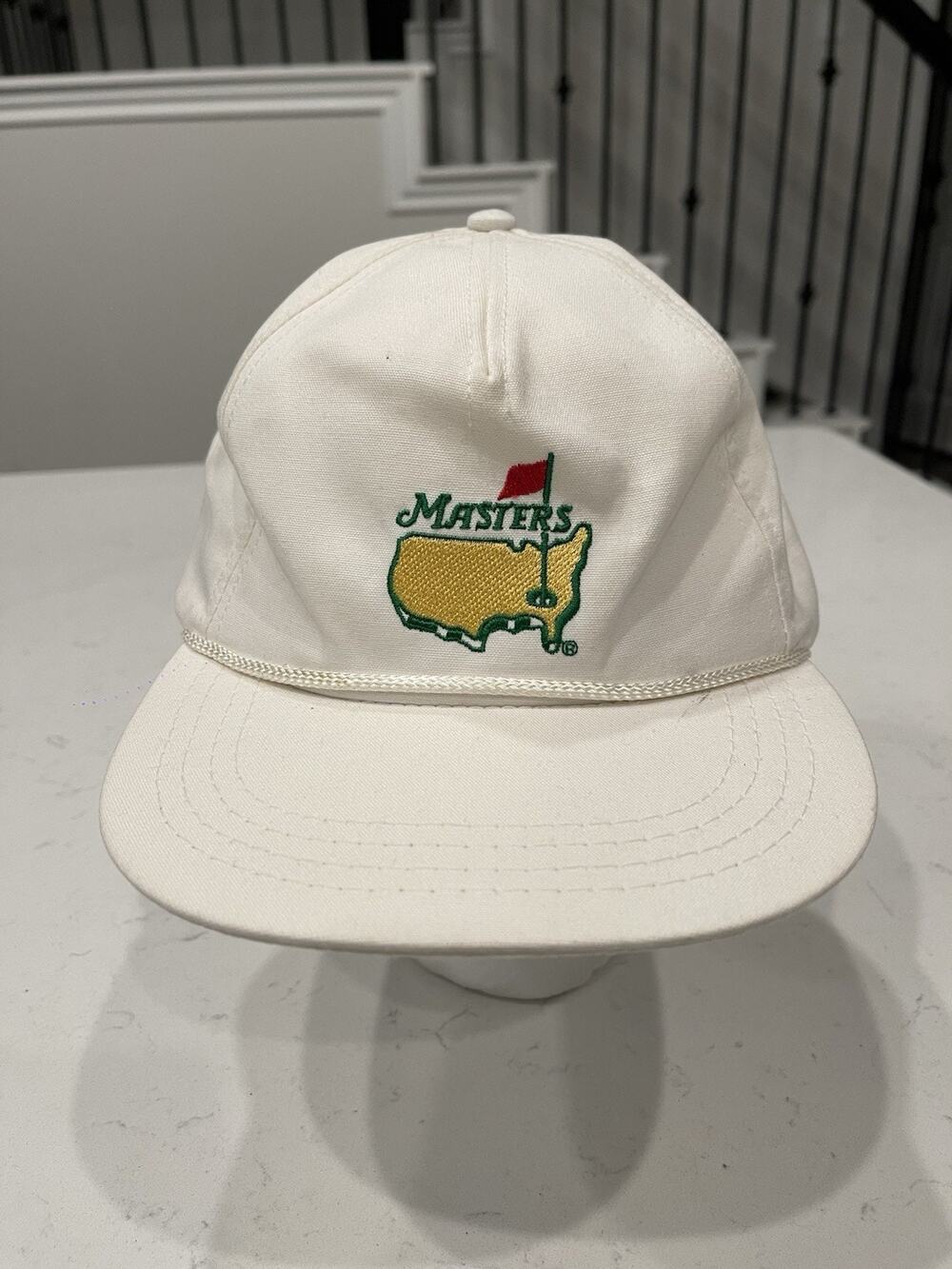 Vintage Masters Tournament Hat Cap Strap Back Mens Golf Augusta National 90 USA